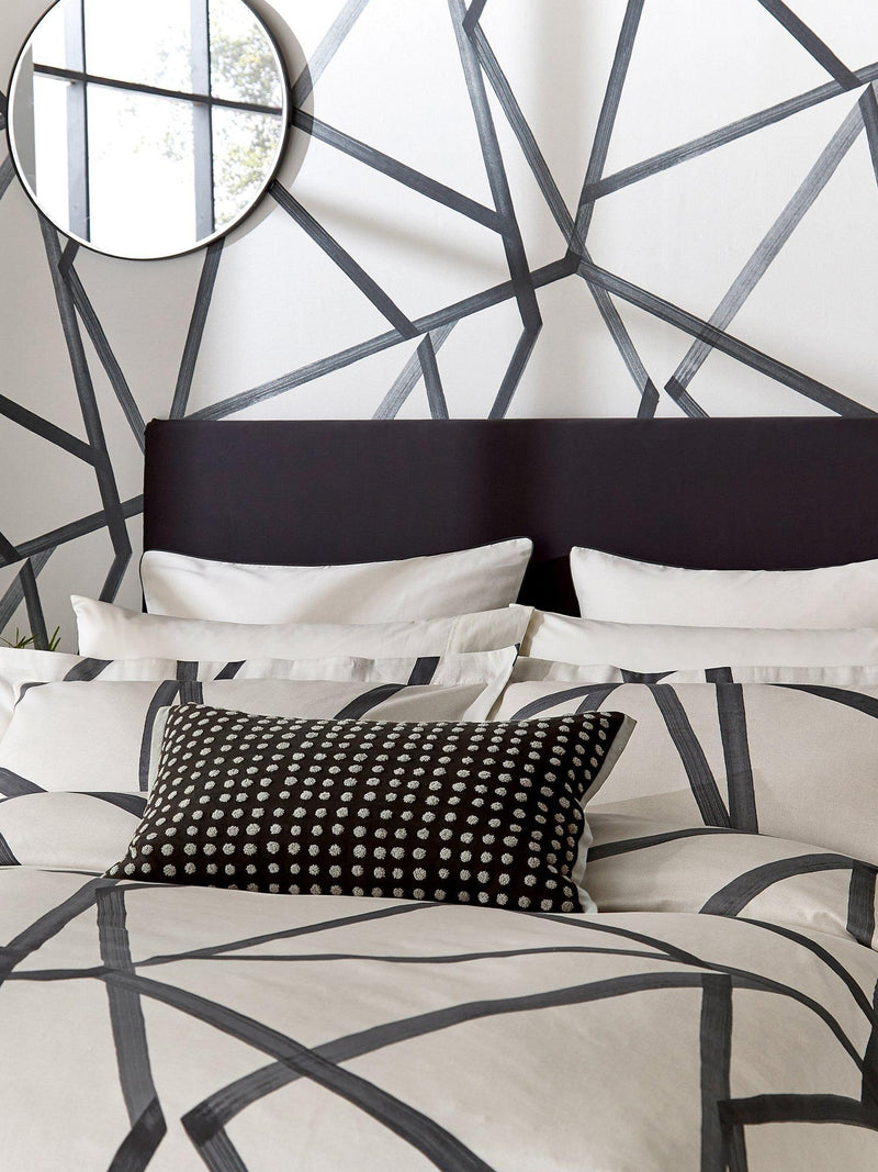 Harlequin Sumi duvet cover set in steel king size (British brand)