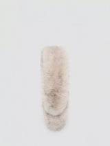 John Lewis Mango Fluffy Scarf Light Beige 150cm- Buy online at McGrocer