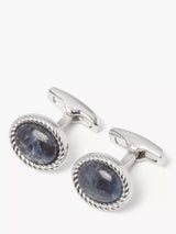 John Lewis Simon Carter Charles Sodalite Oval Cufflinks- Buy online at McGrocer