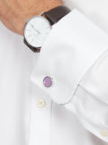 Simon Carter Edward Amethyst Cufflinks - British product