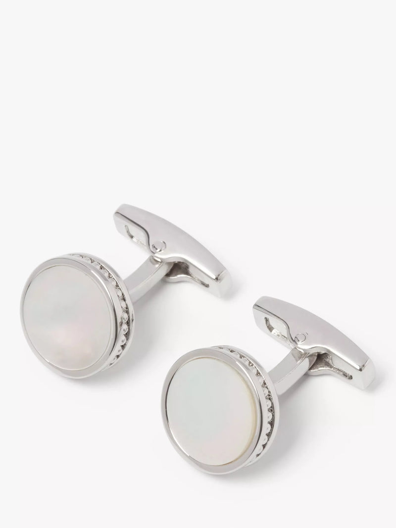 Simon Carter Edwardian mother of pearl cufflinks - British product