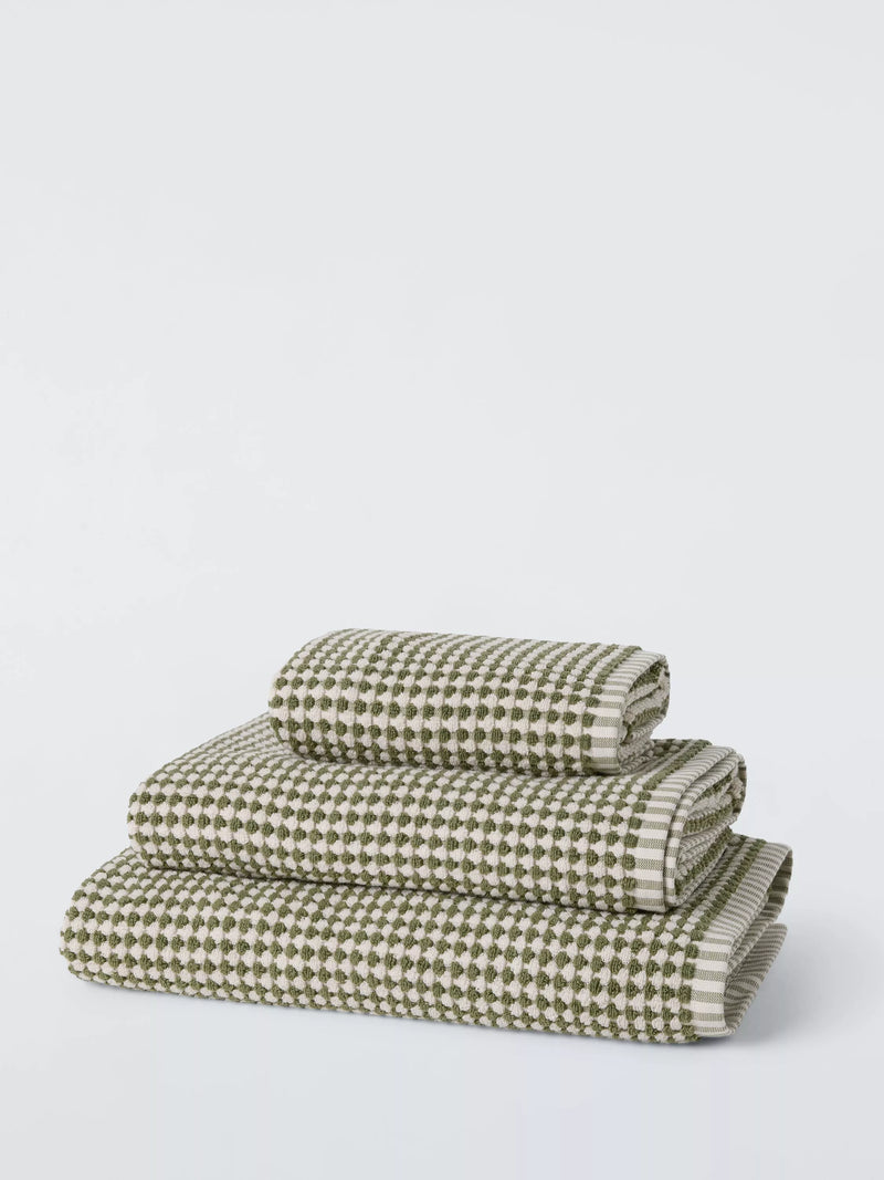 John Lewis textured bath sheet 160x86cm towel sustainable recycled cotton - British product