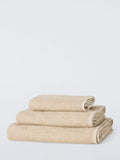 John Lewis Textured Hand Towel, Warm Sand