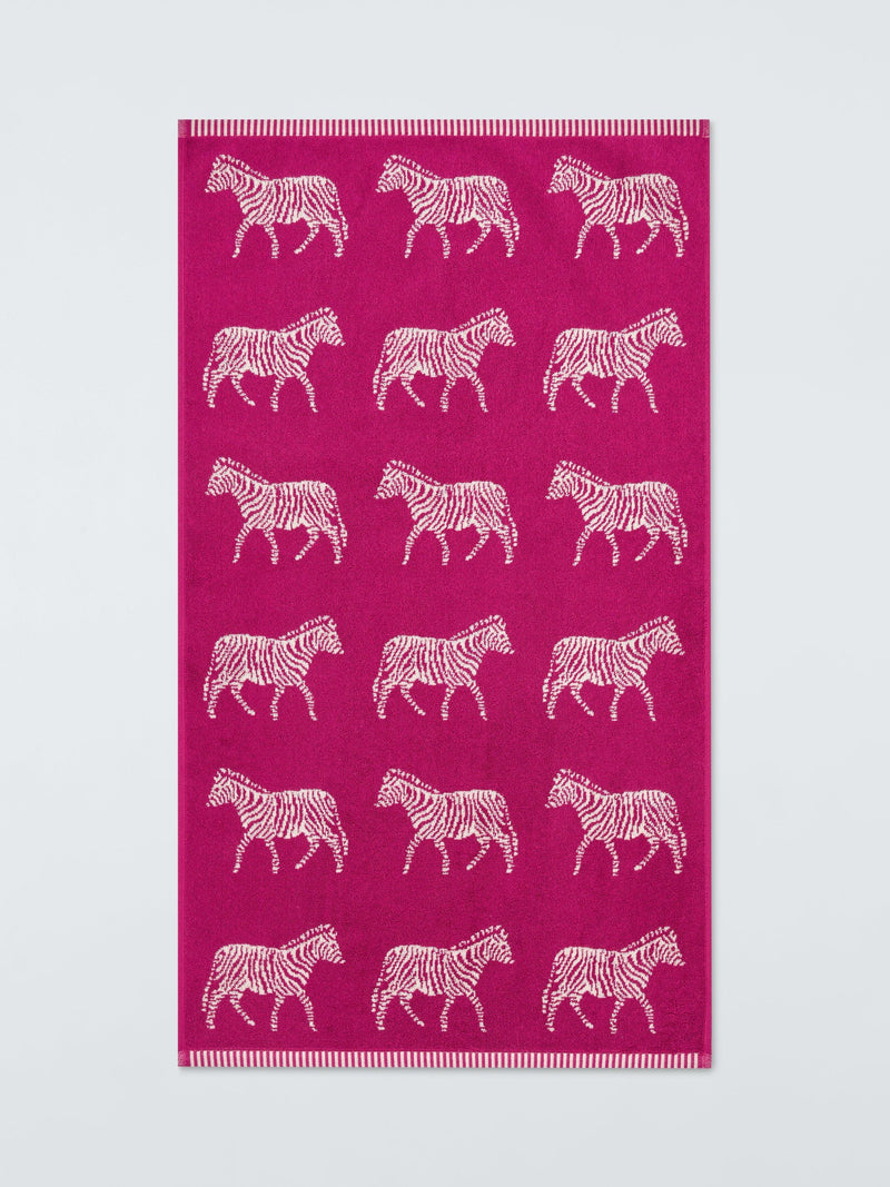 John Lewis Zebra Design Cotton Bath Towel, UK version