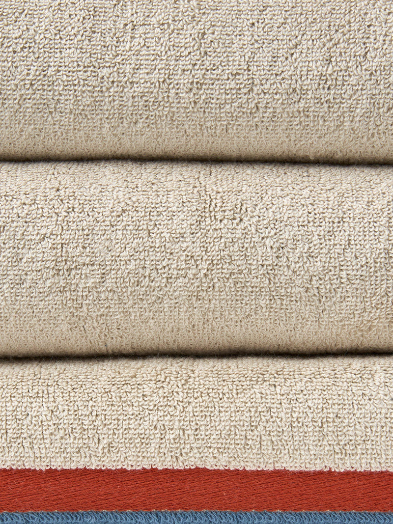 John Lewis Block Stripe cotton towels 600gsm, UK version