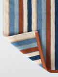John Lewis Polzeath stripe towels blue/multi, imported from the UK