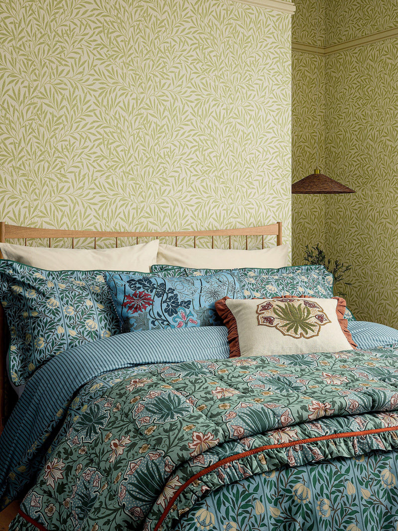 Morris & Co. Peony duvet cover set double size 200 thread count, UK version
