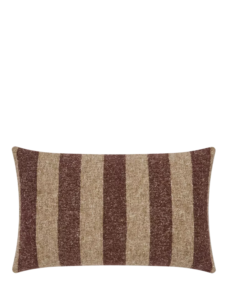 Piglet in Bed flecked stripe wool cushion cover 60x40cm (British brand)