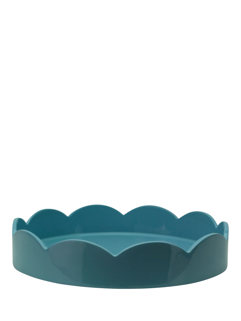 Addison Ross scallop lacquer round tray 22cm (British brand)