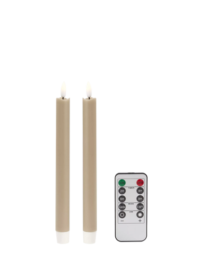 John Lewis Addison Ross Remote Control LED Candles Set of 2- Buy online at McGrocer