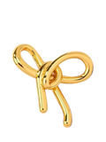 frkl. Damson Madder bow charm 18ct gold plated, UK version