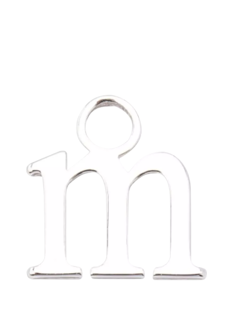 frkl. Lower Case Initial Silver Charm