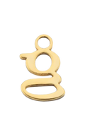 frkl. Lower Case Initial Charm, Gold, G