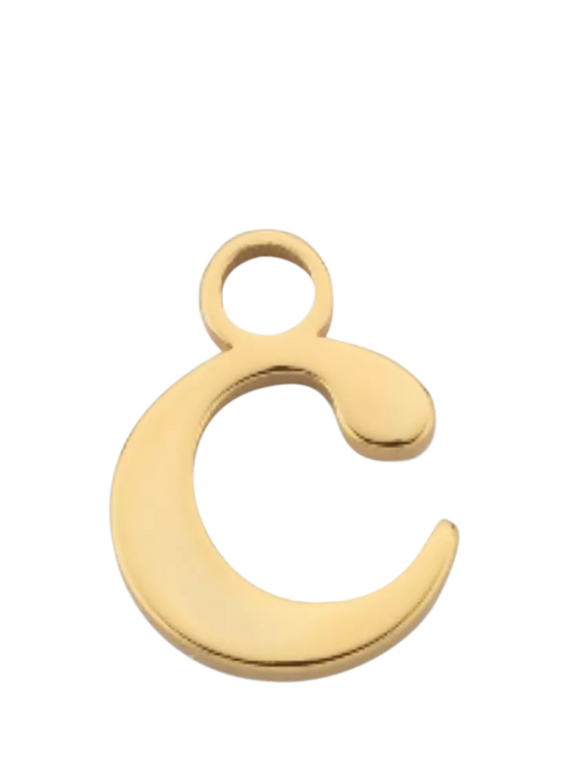 frkl. Lower Case Initial Charm, Gold, C