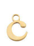 frkl. Lower Case Initial Charm, Gold, C