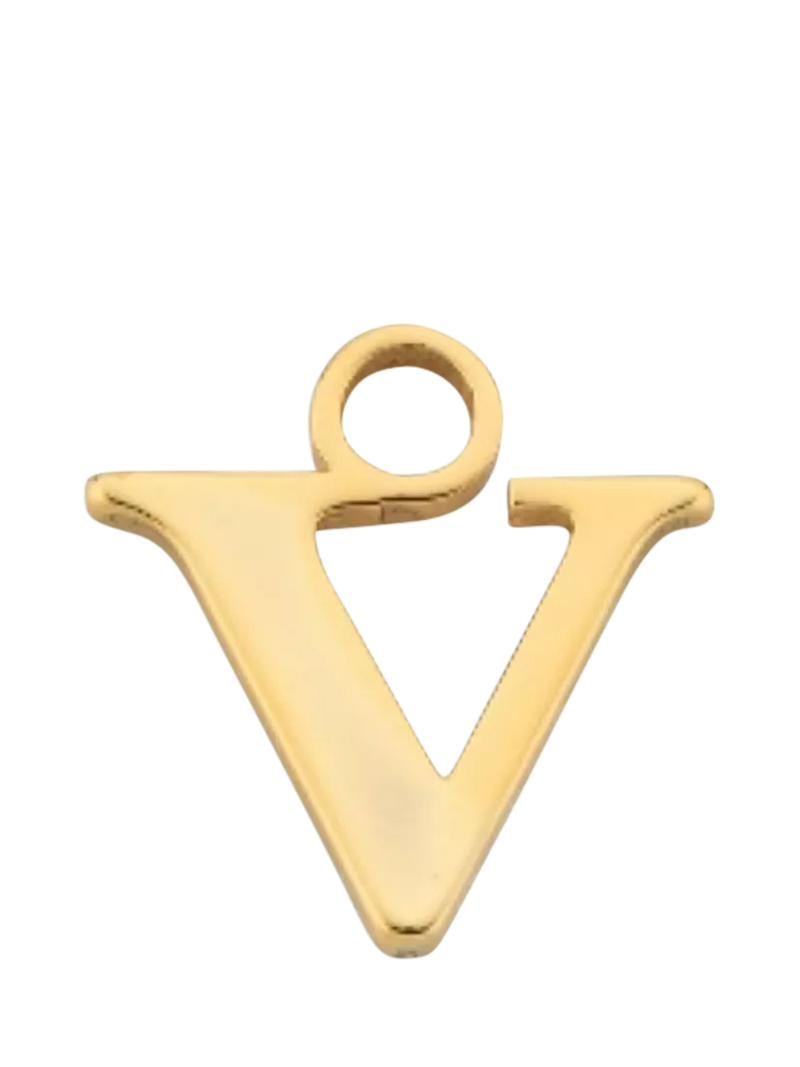 frkl. Lower Case Initial Charm, Gold, V