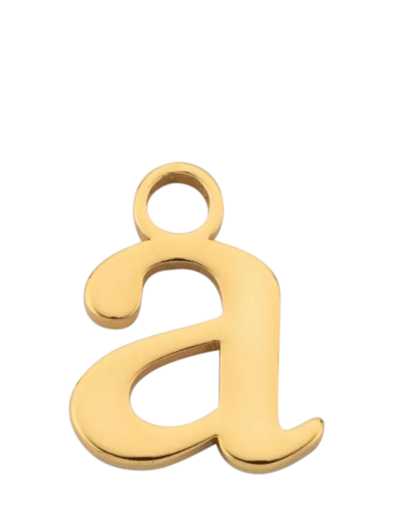 frkl. Lower Case Initial Charm, Gold, A
