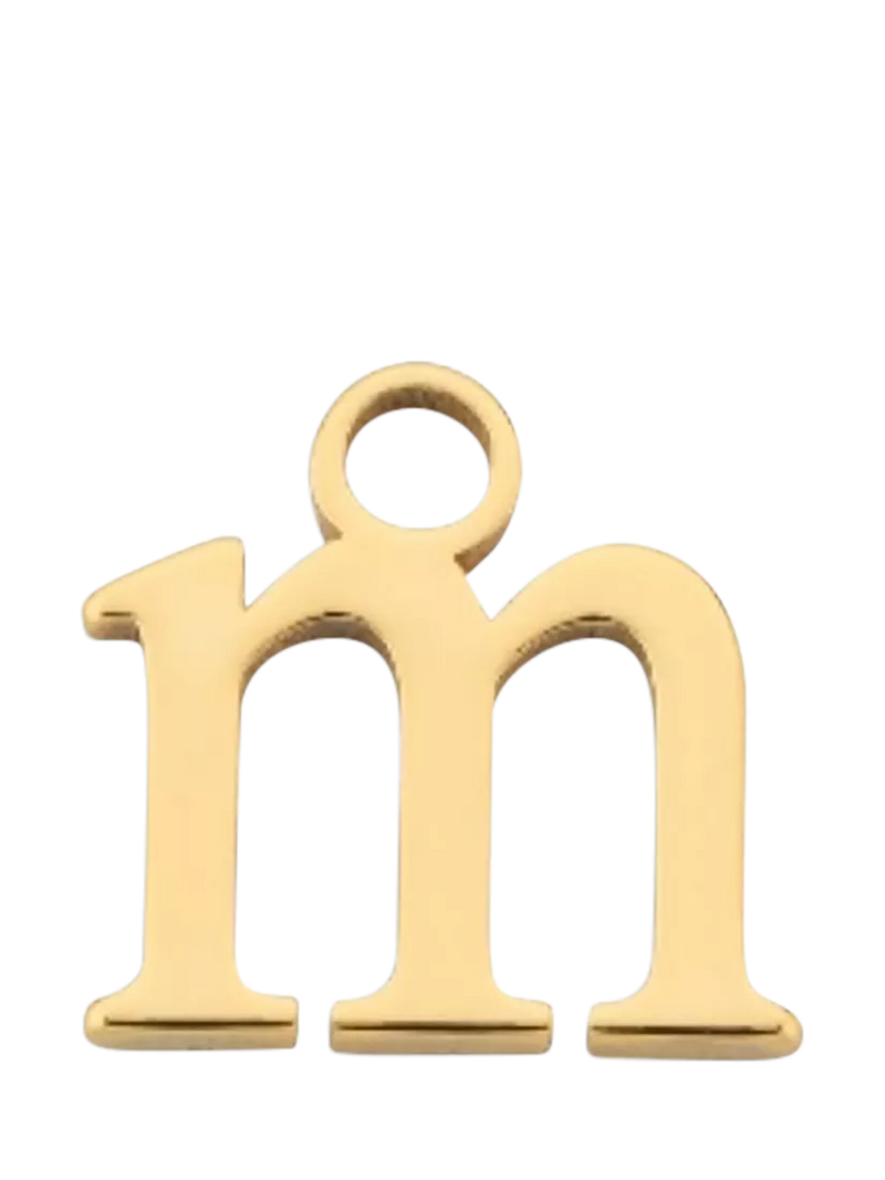 frkl. Lower Case Initial Charm, Gold, M