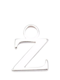 frkl. Lower Case Initial Charm, Silver, Z