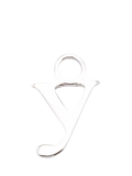 frkl. Lower Case Initial Charm, Silver, Y