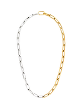 John Lewis frkl. Mega Mixed Metal Necklace, Gold/Silver- Buy online at McGrocer