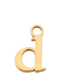 frkl. Lower Case Initial Charm, Gold, D
