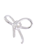 frkl. Damson Madder bow charm in silver (British brand)