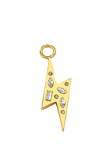 John Lewis frkl. Lightning Bolt Crystal Charm Gold- Buy online at McGrocer
