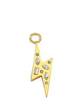 frkl. Lightning Bolt Crystal Charm gold - British product