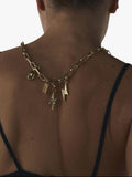 frkl. Lightning Bolt Crystal Charm gold - British product