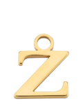 frkl. Lower Case Initial Charm, Gold, Z