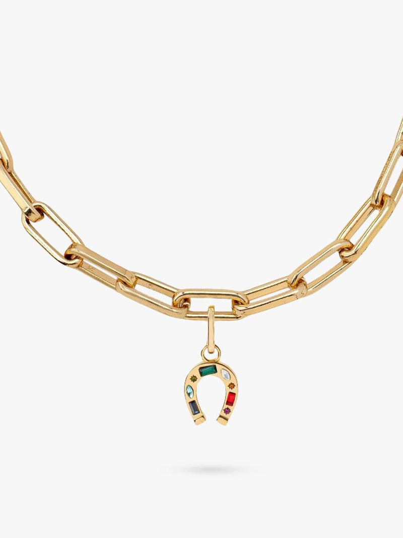 frkl. horseshoe stack necklace gold plated (British brand)