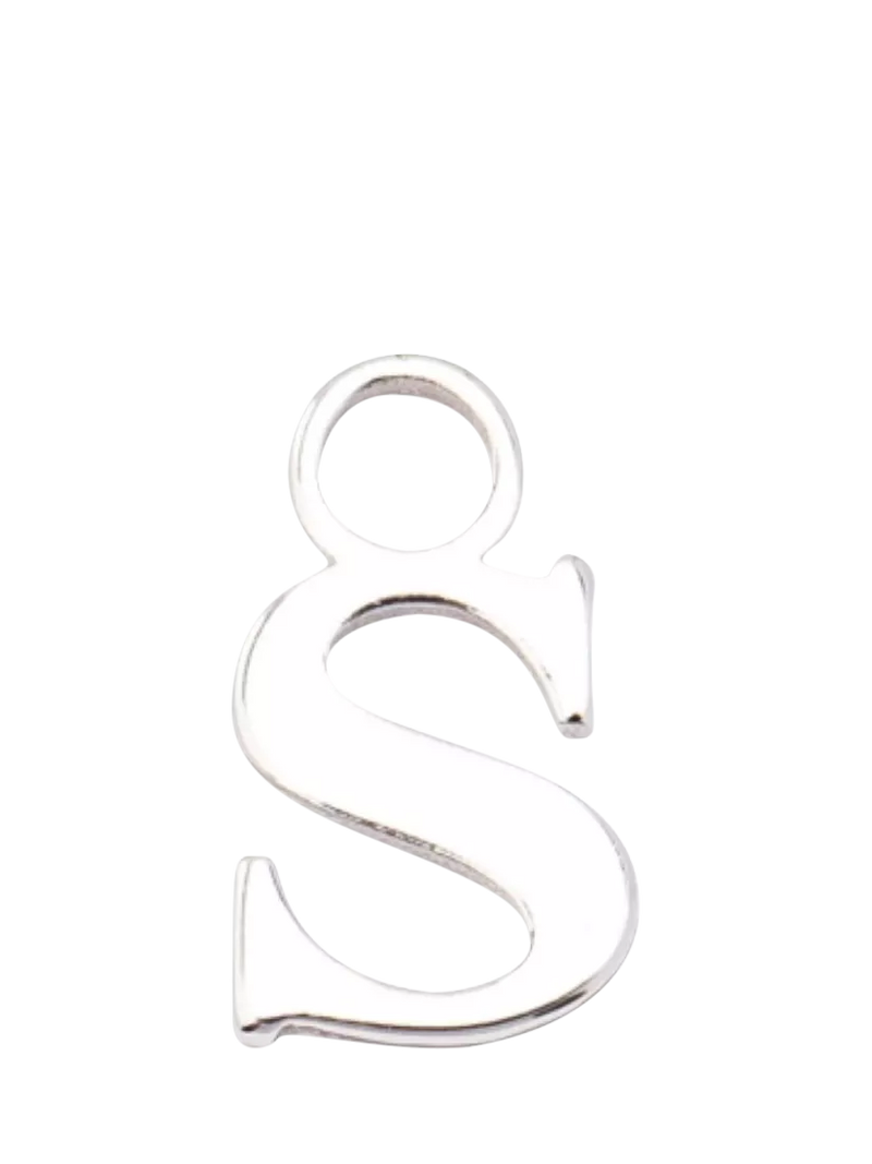 frkl. Lower Case Initial Charm, Silver, S