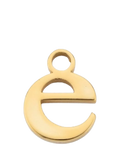frkl. Lower Case Initial Charm, Gold, E