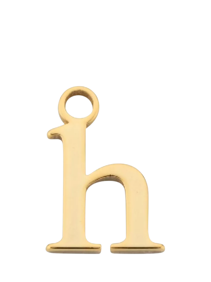 frkl. Lower Case Initial Charm, Gold, H