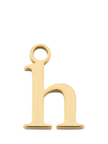 frkl. Lower Case Initial Charm, Gold, H
