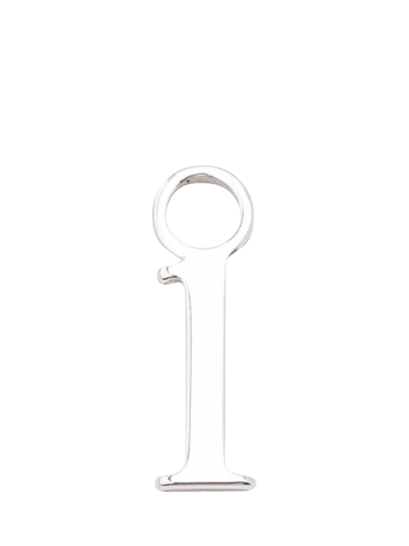 frkl. Lower Case Initial Charm, Silver, L