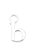 frkl. Lower Case Initial Charm, Silver, B