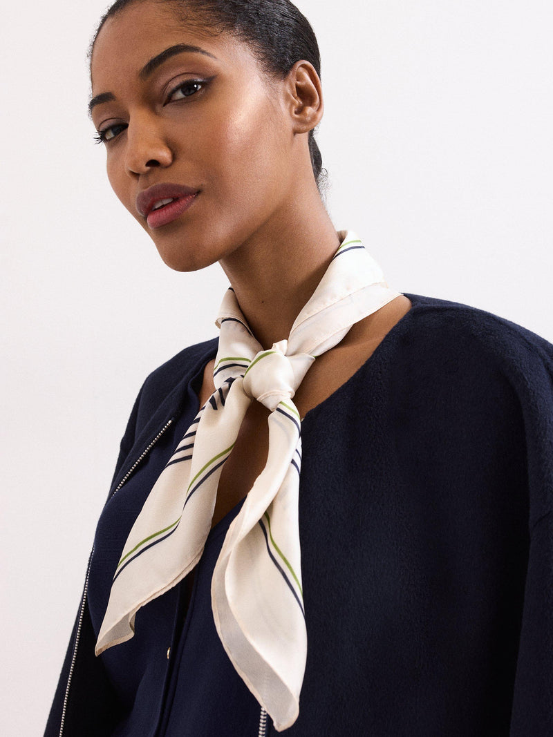 Phase Eight geometric print scarf cream 70cm (British brand)