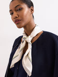 Phase Eight geometric print scarf cream 70cm (British brand)