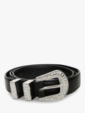 ICHI Bonnie rhinestone belt black - British product