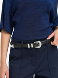 ICHI Bonnie rhinestone belt black - British product