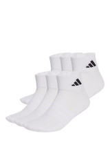 John Lewis adidas Cushioned Essential Ankle Socks Pack of 6 White- Buy online at McGrocer