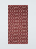 John Lewis Castillo geometric towel Burnt Umber 600gsm - British product