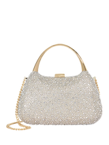 John Lewis Dune London Beamings Embellished Fabric Handbag, Gold- Buy online at McGrocer