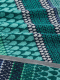 Margo Selby Olivia towels blue multi, UK version
