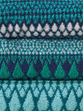Margo Selby Olivia towels blue multi, UK version