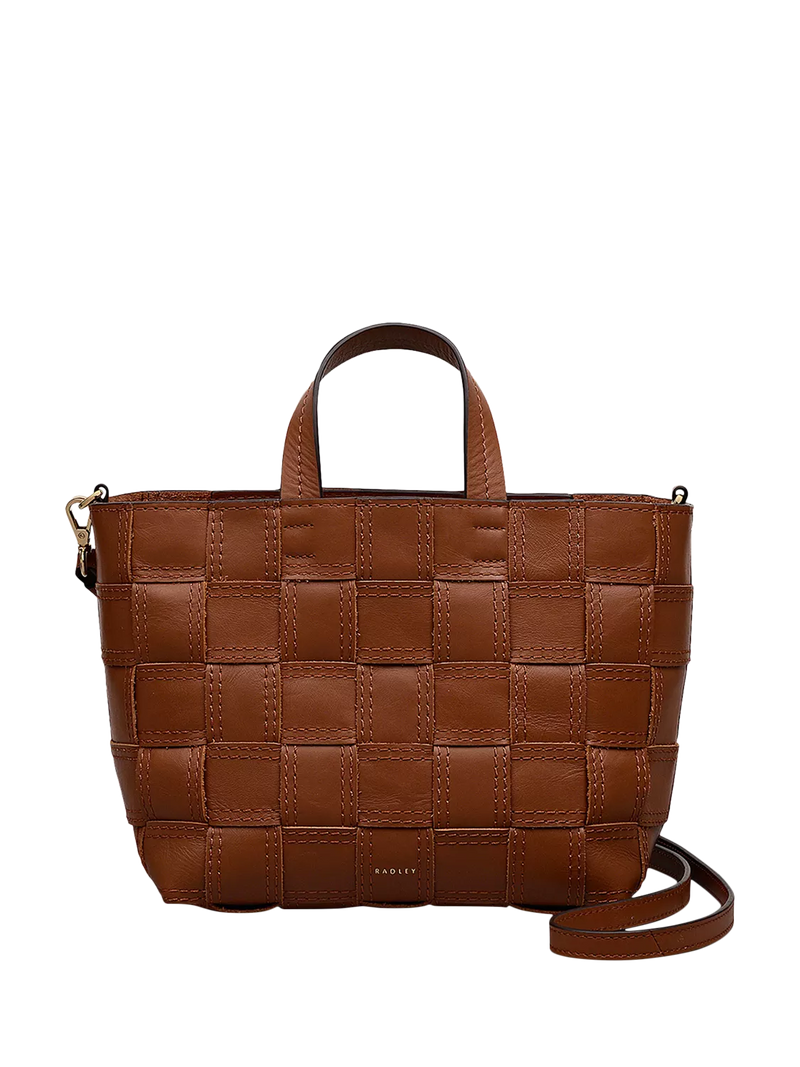 Radley Abbey woven leather cross body bag, UK version