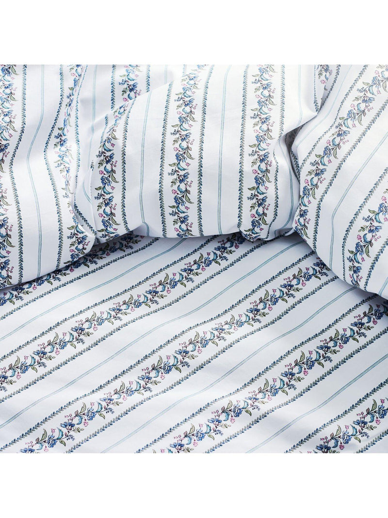 Christy Clara blue double duvet cover set - British product