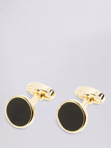 John Lewis Moss Round Onyx Cufflinks- Buy online at McGrocer